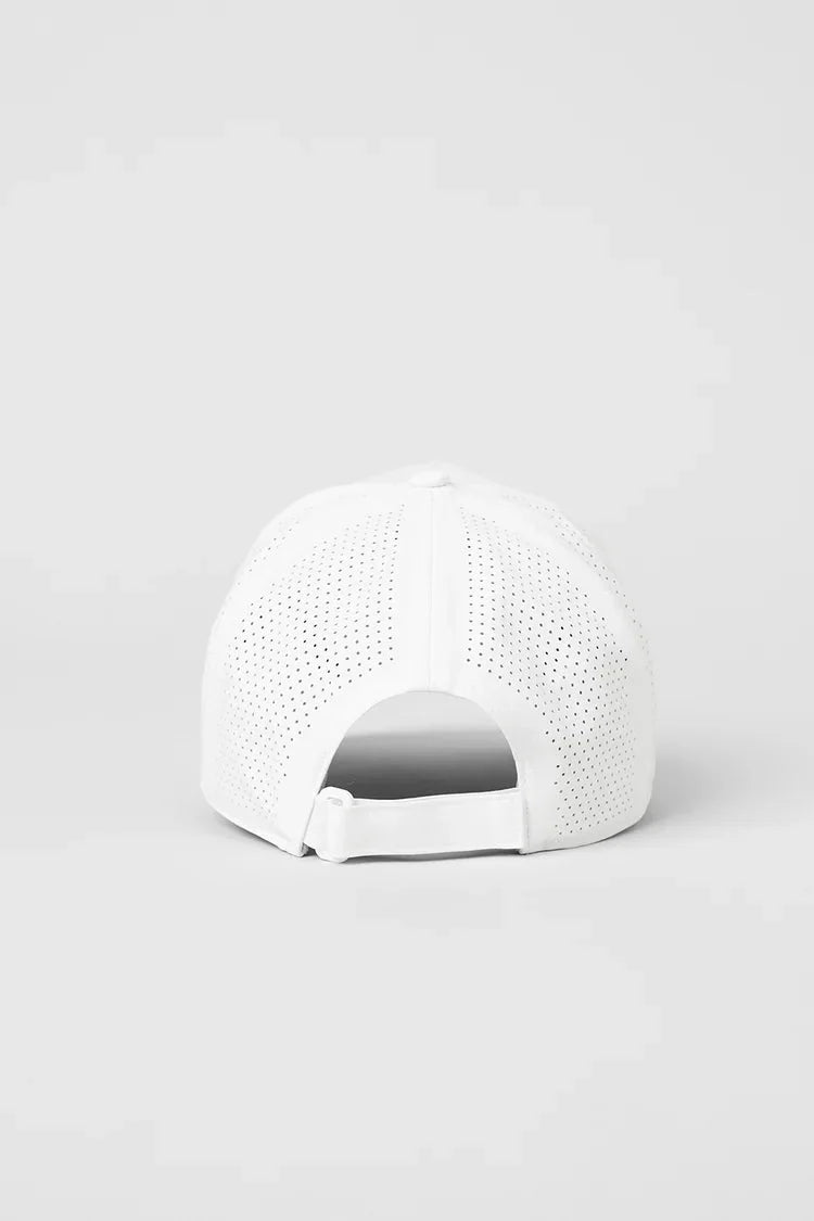 alo - performance district trucker cap - total white