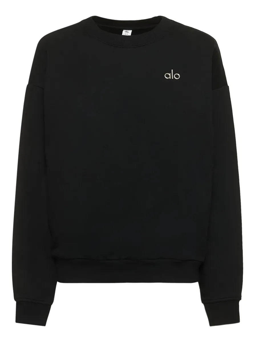 alo - CREWNECK BLACK