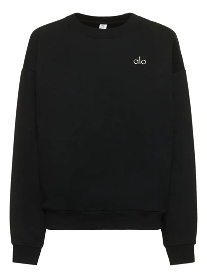 alo - CREWNECK BLACK