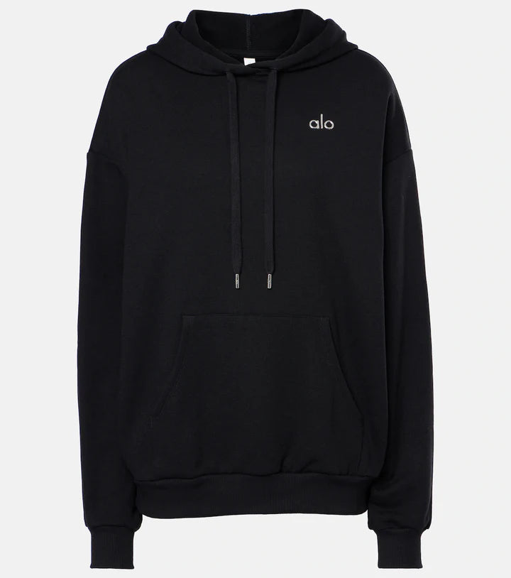 alo - HOODIE YOGA BLACK