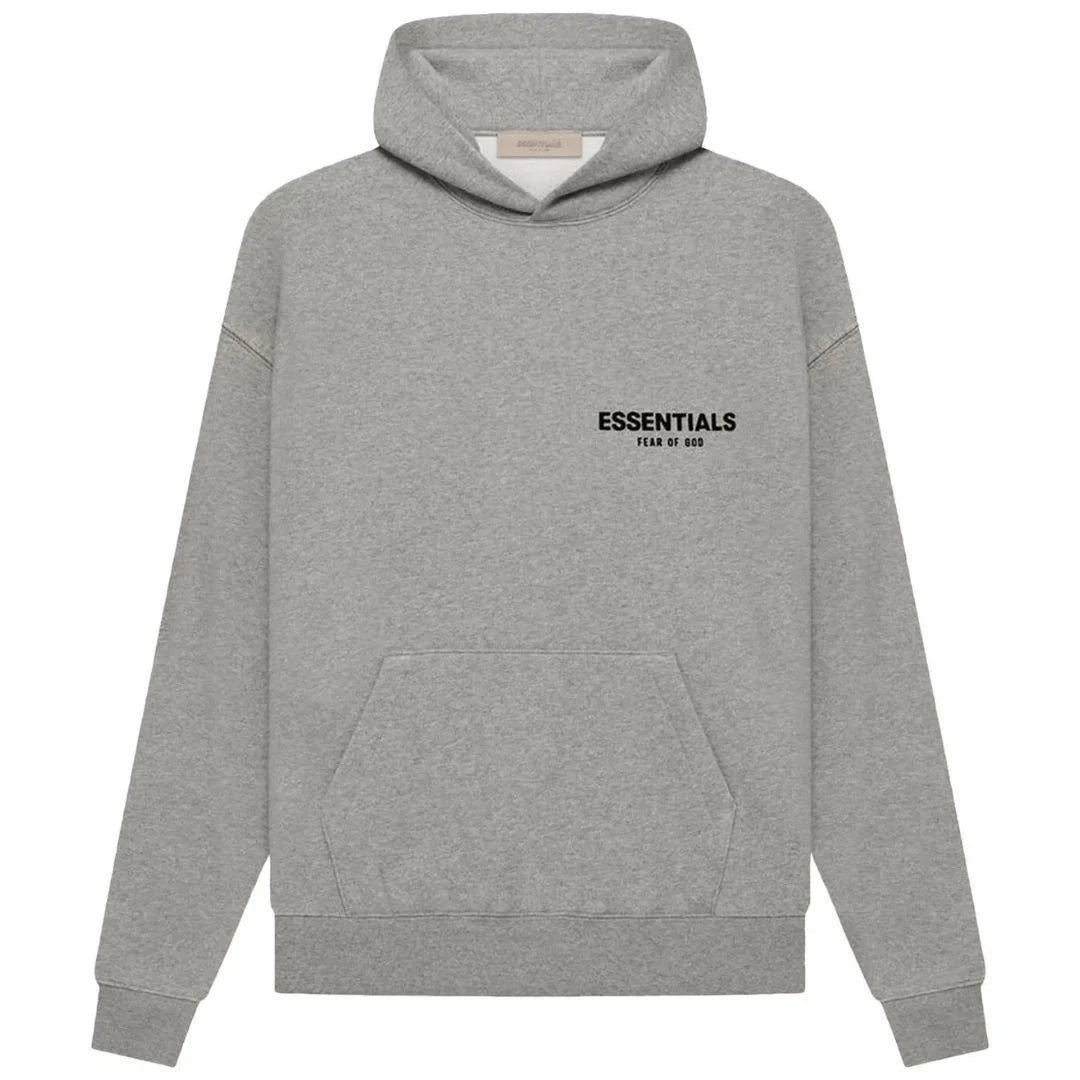 ESSENTIALS - HOODIE DARK OATME SS22