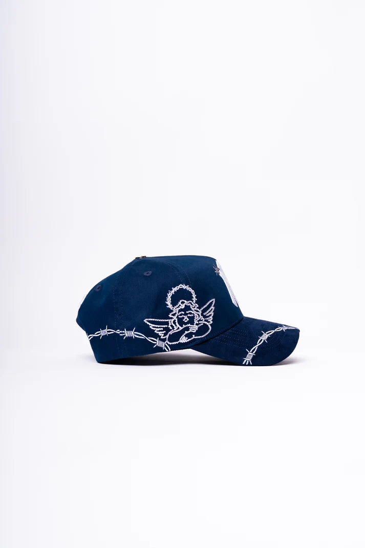GORRA SMHATZZ - "NY BARBED WINGS BLUE"