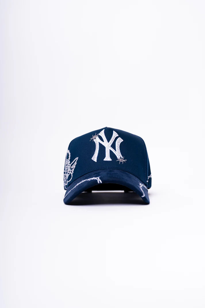 GORRA SMHATZZ - "NY BARBED WINGS BLUE"