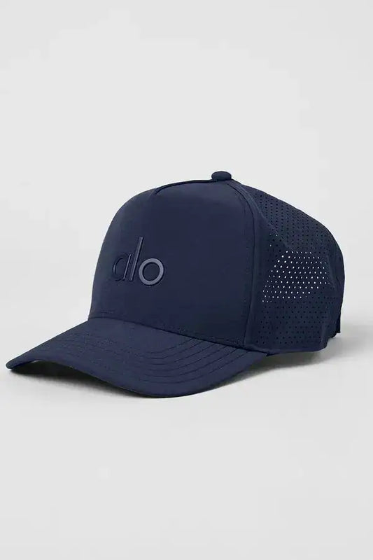 alo - performance district trucker cap - navy