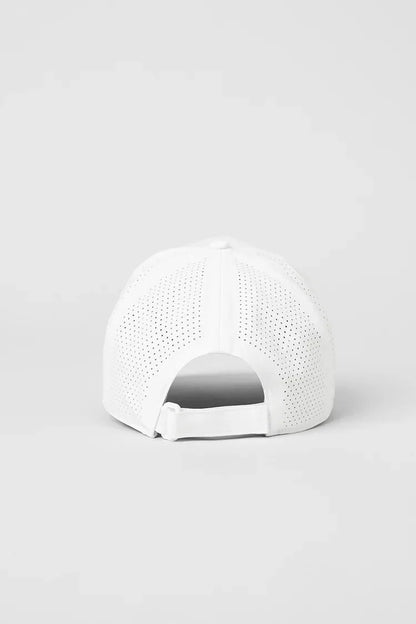 alo - performance district trucker cap - total white